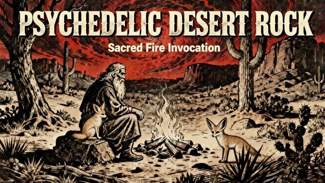 Psychedelic Desert Rock for Deep Focus & Calm Mind | Sacred Fire Invocation
