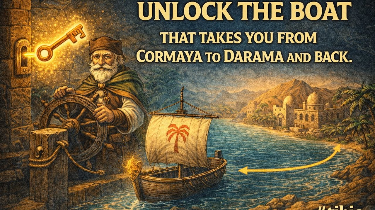 &ldquo;Tibia Ironcore - Unlock the Darama boat from Cormaya &ndash; Tibia Ironcore travel guide.&rdquo;