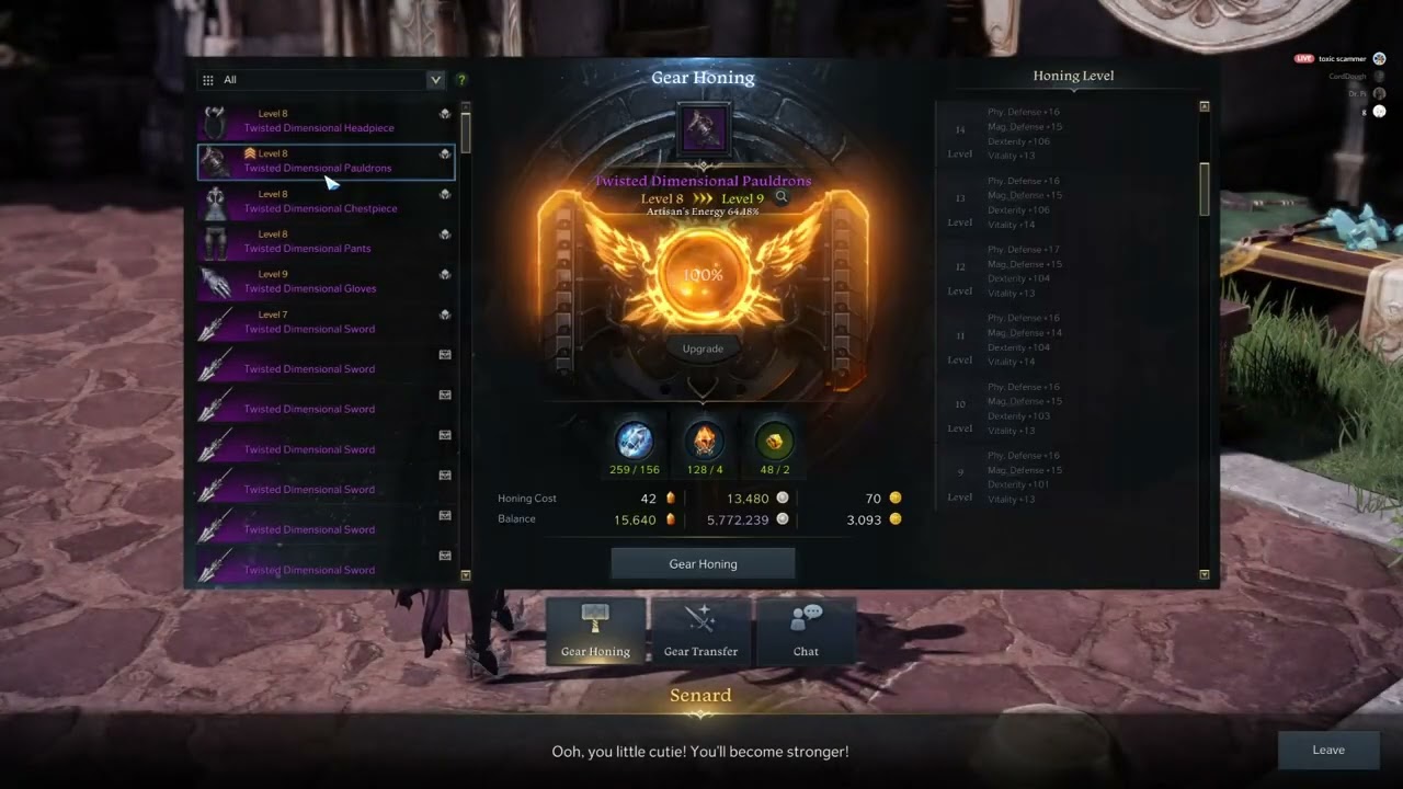[LOST ARK] Tip to hone in T3 with 100% success rate