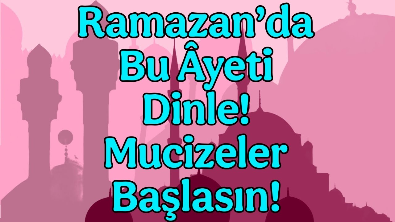 Ramazan’da Bu Mucize Âyeti 7 Gün Dinle – Rızık Kapıları Ardına Kadar Açılacak! (İnşallah)