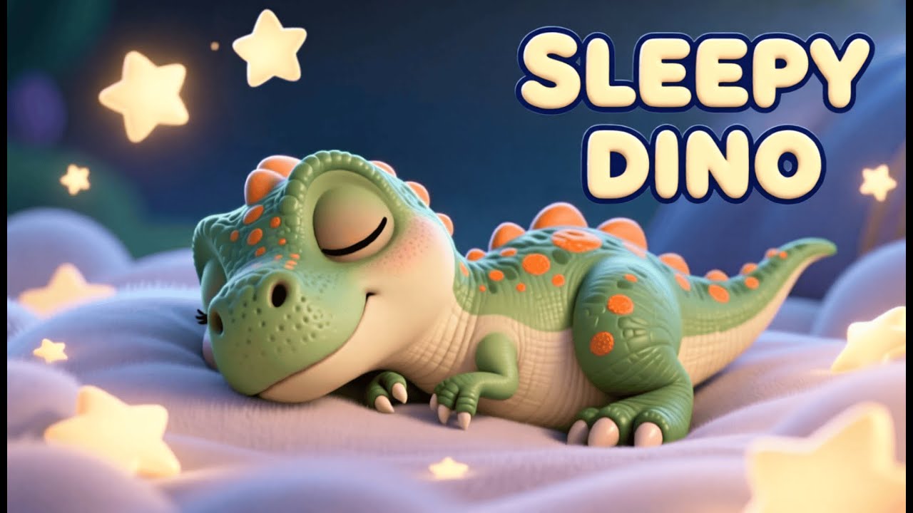 Sleepy Dino Lullaby 🦕 Bedtime Song for Babies & Toddlers for Peaceful Sleep