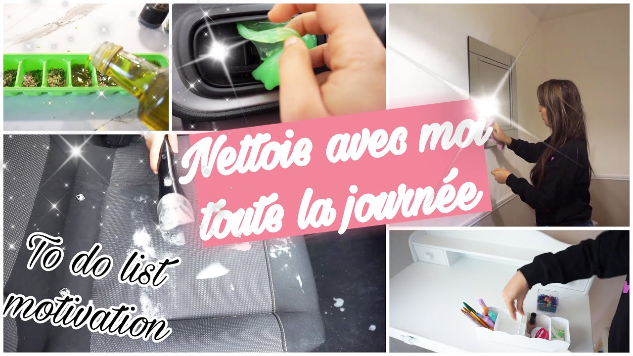 ✨NETTOIE AVEC MOI TOUTE LA JOURNÉE+ ASTUCES MÉNAGE | TO DO LIST MOTIVATION ✨