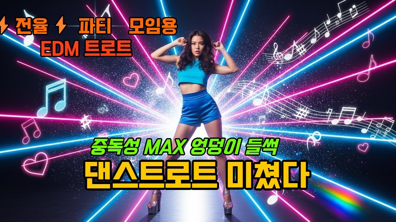 💃댄스트로트 미쳤다💃⚡️전율⚡️ 파티·모임용 EDM 트로트 10곡 | 🎉분위기 폭발 신나는 노래 | 140-155 BPM 에너지 폭탄