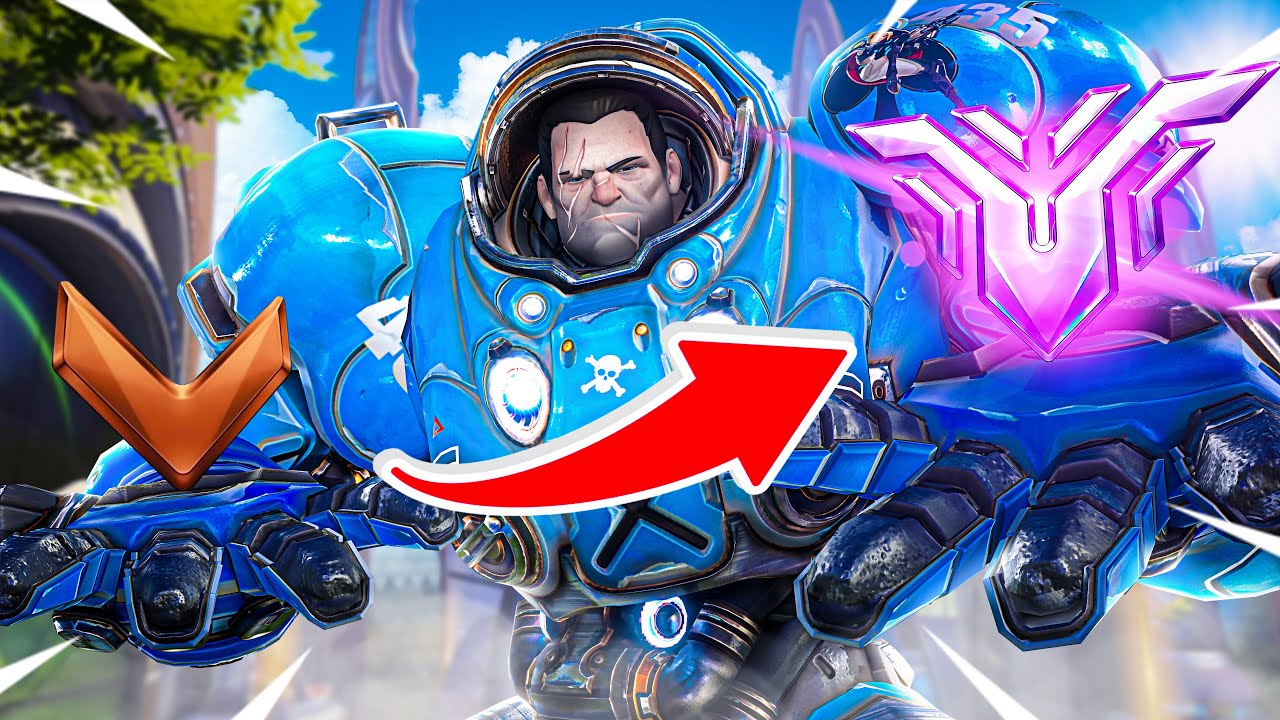 Unranked to Champion but I only play REINHARDT (Part 4) ft TheRealKenzo