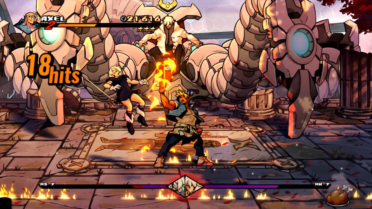 Streets of Rage 4: Stage 12: Y Island (Axel, Hard), Final Bosses & Ending
