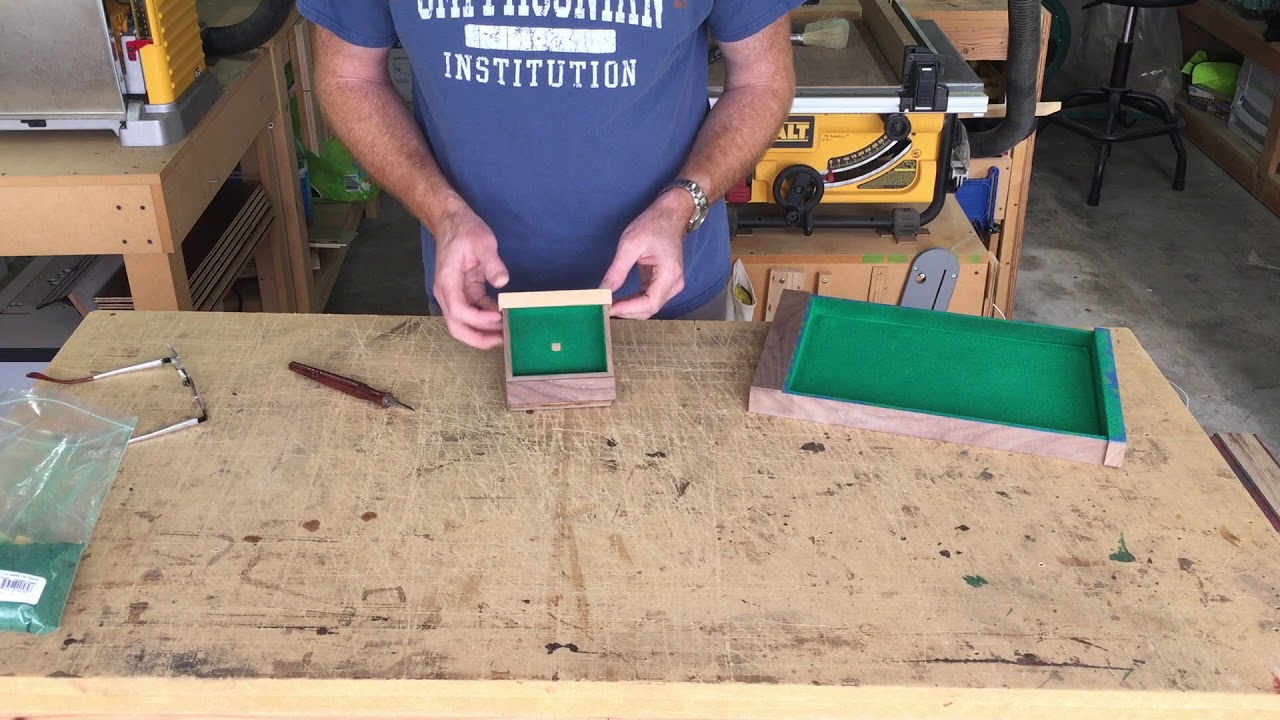 Flocking, how to line a drawer or jewelry box with suede fibers