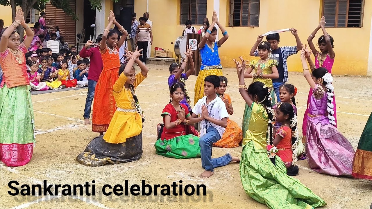 #sankranti song  ||5th class||  # vidvas school #sankranthi #dance