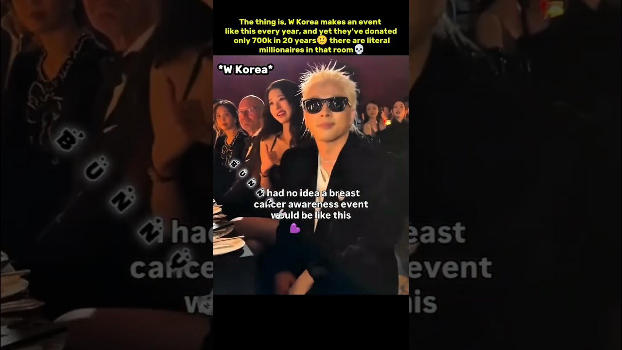 W Korea makes an event like this every year, and yet they've donated only 700k in 20 years🙂💔