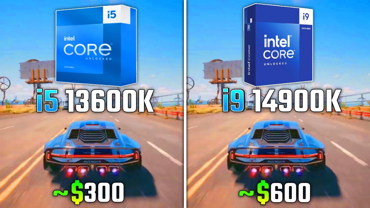 INTEL i5-13600K vs INTEL i9-14900K | Test in 6 Games