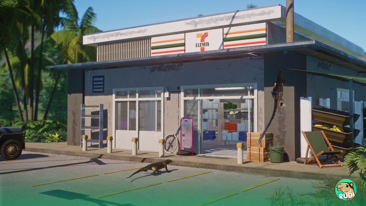 ASIAN MONITOR LIZARD entering a 7Eleven - Planet Zoo Special Meme