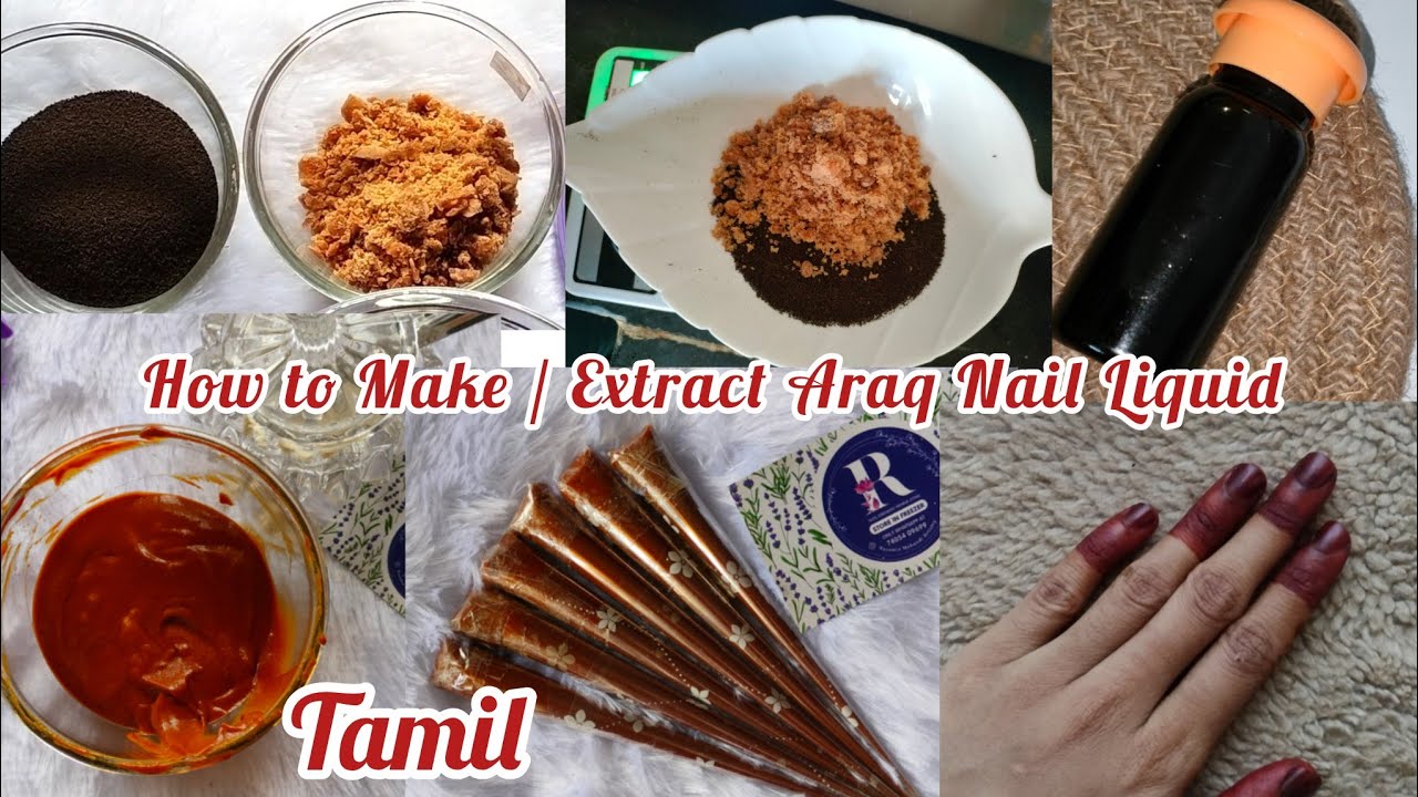 How to make/Extract Araq Nail liquid at home  | Tamil Voiceover | Nail cone making recipe #nailcone 