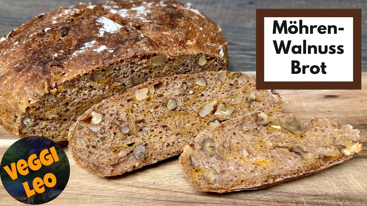 Möhren-Walnuss Brot | vollwertig, saftig und unglaublich lecker