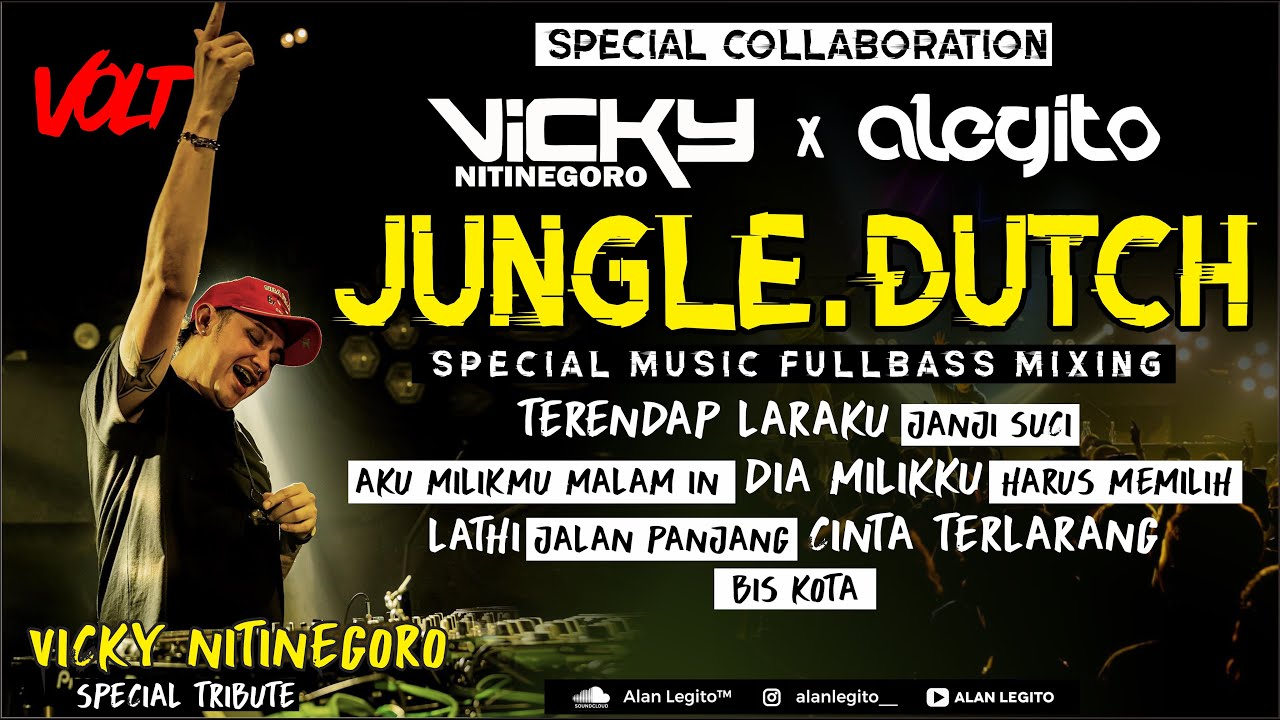Jungle Dutch DJ Vicky Nitinegoro  - Remix Terendap Laraku - Naff Full Bass 💎 DJ A-LEGITO™