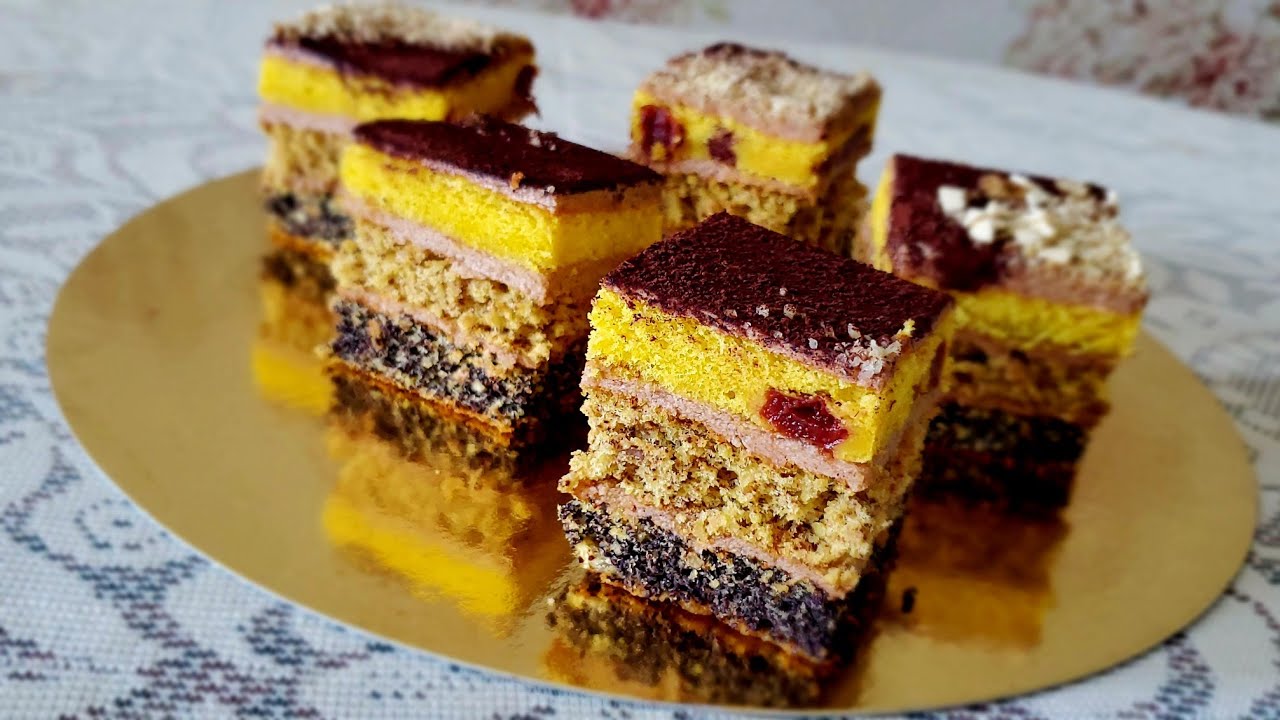 ☕️ПЛЯЦОК КАВОВИЙ ОКСАМИТ☕️ Маковий пляцок ТОРТ з кавовим кремом
