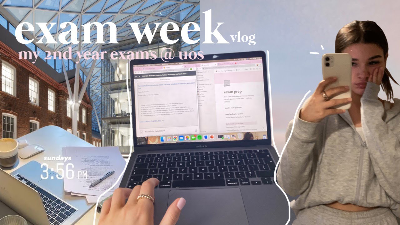 second year uni exam week vlog (ft. a very stressed politics & philosophy student ☁️ )