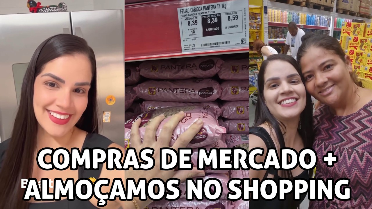 Compras do mês mercado atacadista + valor total 