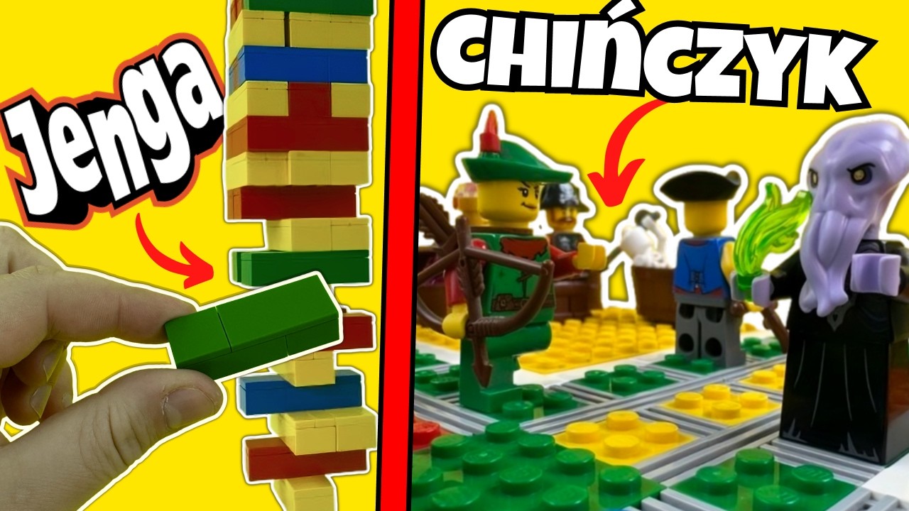 ZBUDOWAŁEM GRY PLANSZOWOWE Z LEGO