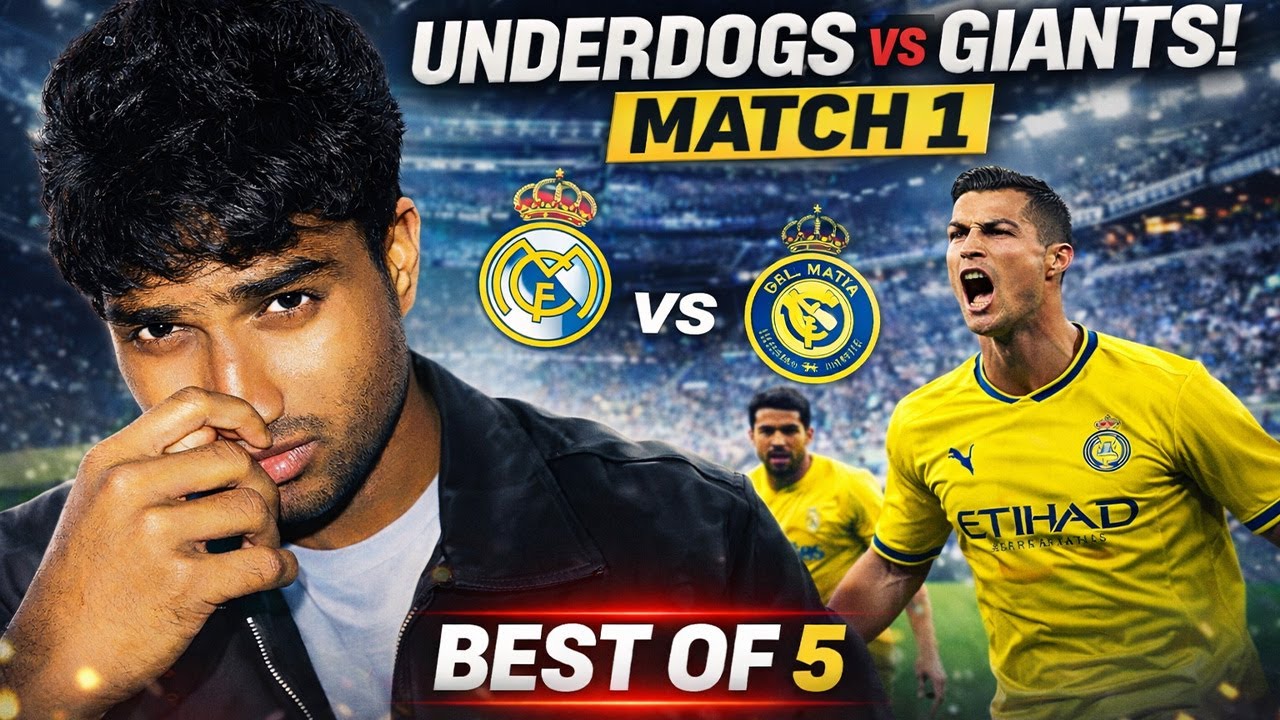 “I Took an Underrated Team Against Real Madrid – Match 1/5 (Series Continues)”