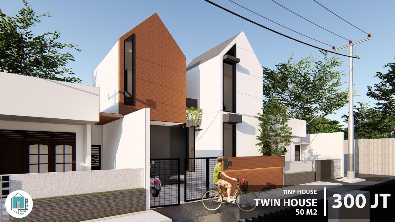 Desain Tiny House Industrial di Lahan 7x7m 300 jutaan