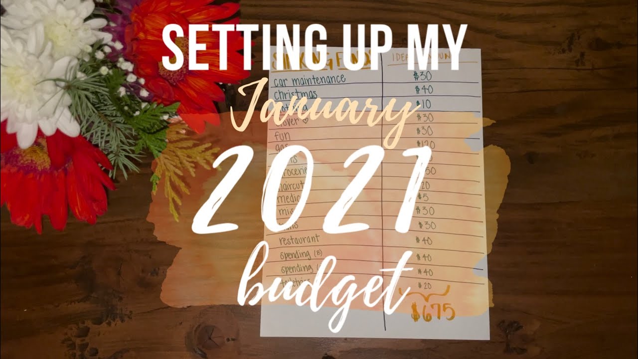 Setting Up My January 2021 Budget | BudgetWithBri