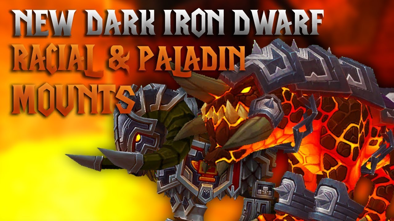 Dark Iron Dwarf NEW Corehound & Paladin Mount | Battle For Azeroth