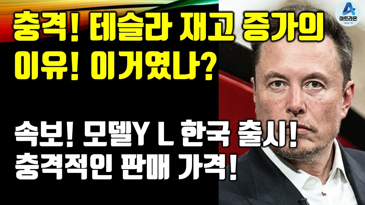 충격! 테슬라 재고 증가의 이유! 이거였나? / 속보! 모델Y L 한국 출시! 충격적인 판매 가격!
