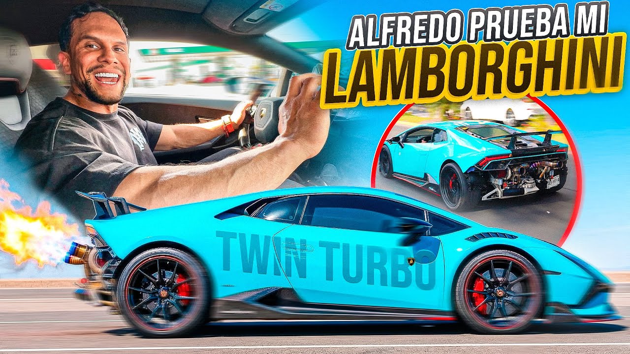 ALFREDO VALENZUELA PRUEBA MI LAMBORGHINI TWIN TURBO | ManuelRivera11