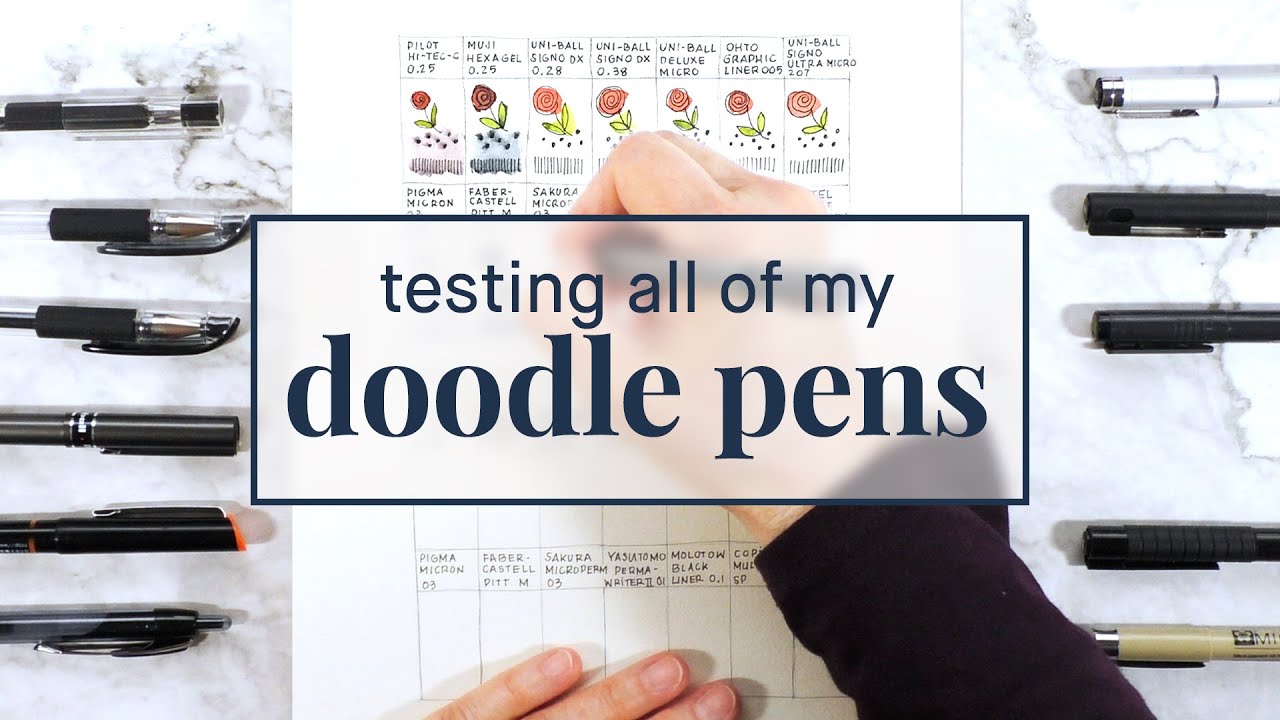 what is my favorite pen for doodling and is it waterproof?