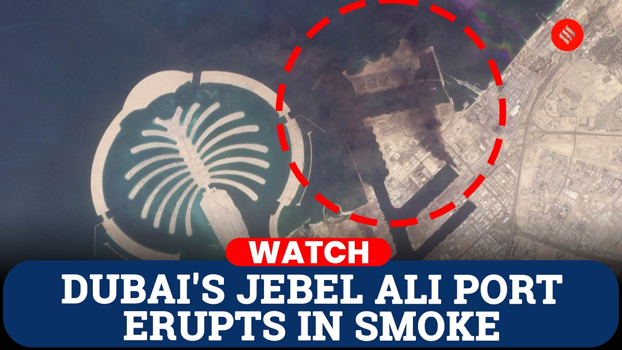 Middle East Crisis: Smoke Over Dubai Missile Debris Ignites Major Fire at Dubai Port