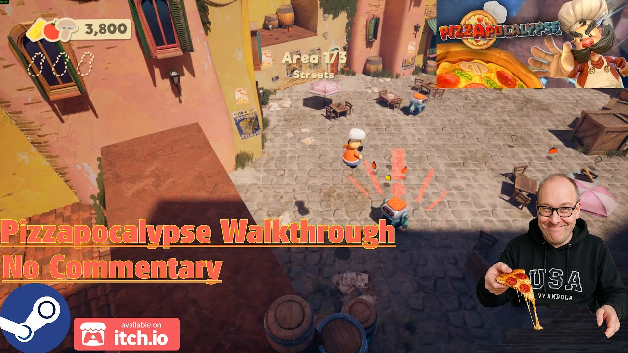 PizzApocalypse Walkthrough No Commentary Steam Itch.io 4K