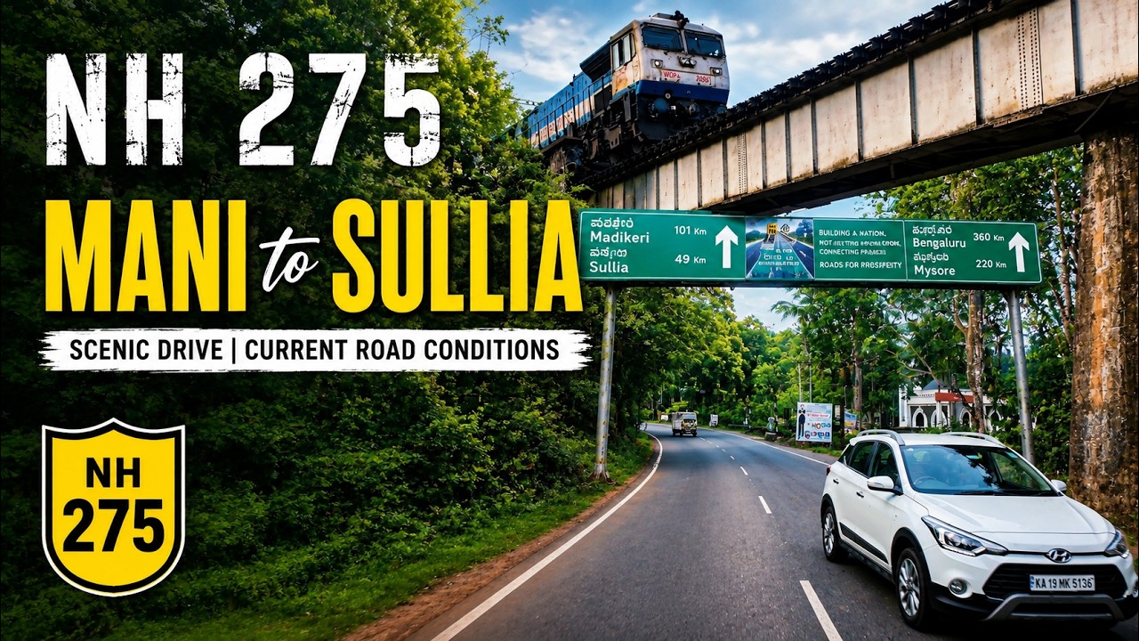 NH 275 Mani to Sullia Drive | Current Road Conditions | Karnataka Highway | 4K Scenic Drive