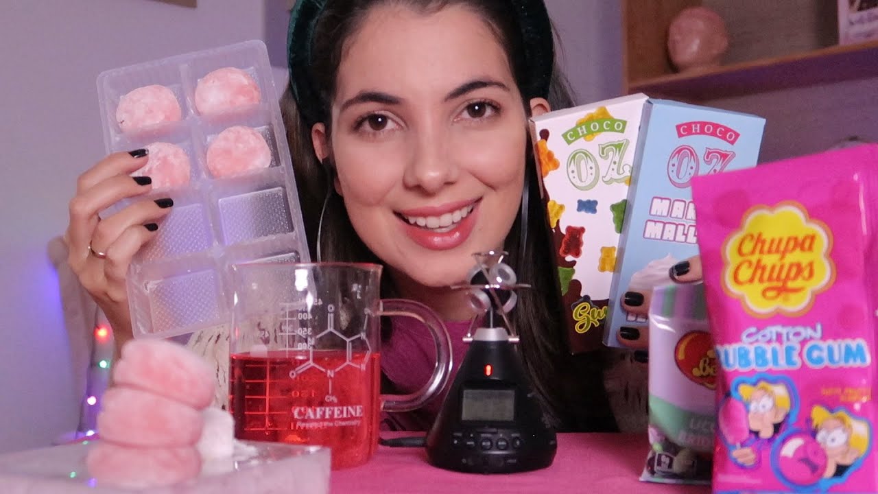 ASMR   COMIDAS FOFAS DE MORDER