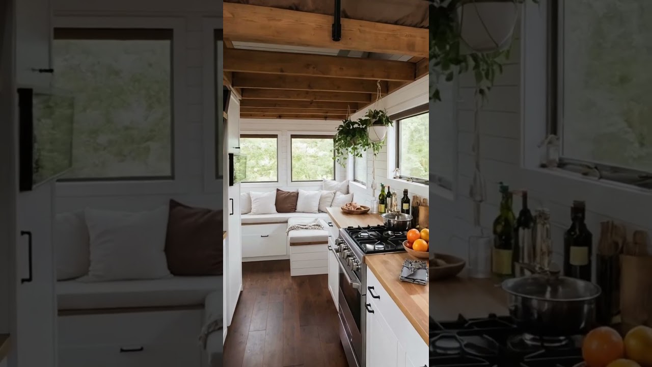 Tiny House | Modern Rustic Tiny House Design #ModernRustic #TinyHouse #CozyLiving #RusticHome