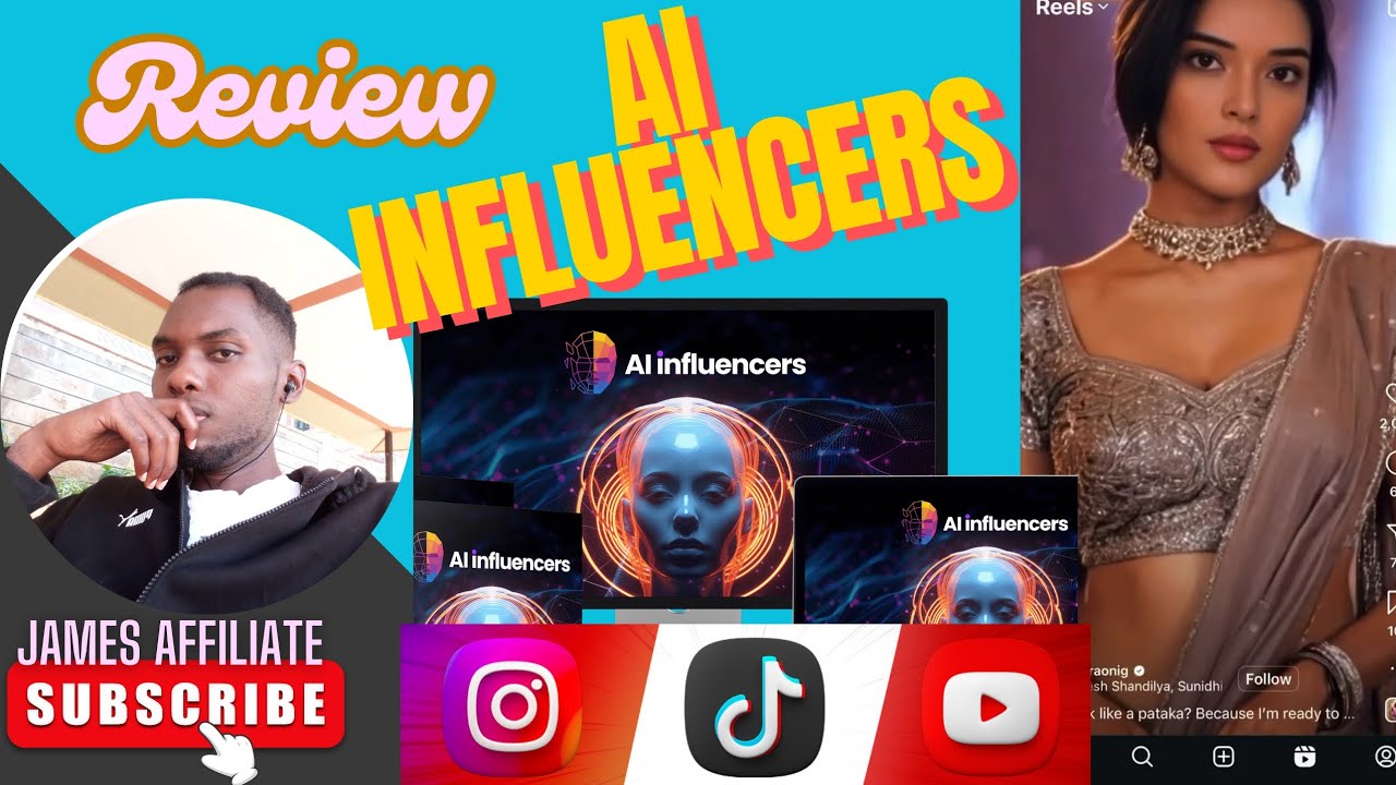 AI Influencers: Review Influencers 4 Instagram, YouTube  & TikTok In Multiple Niches & Automatically