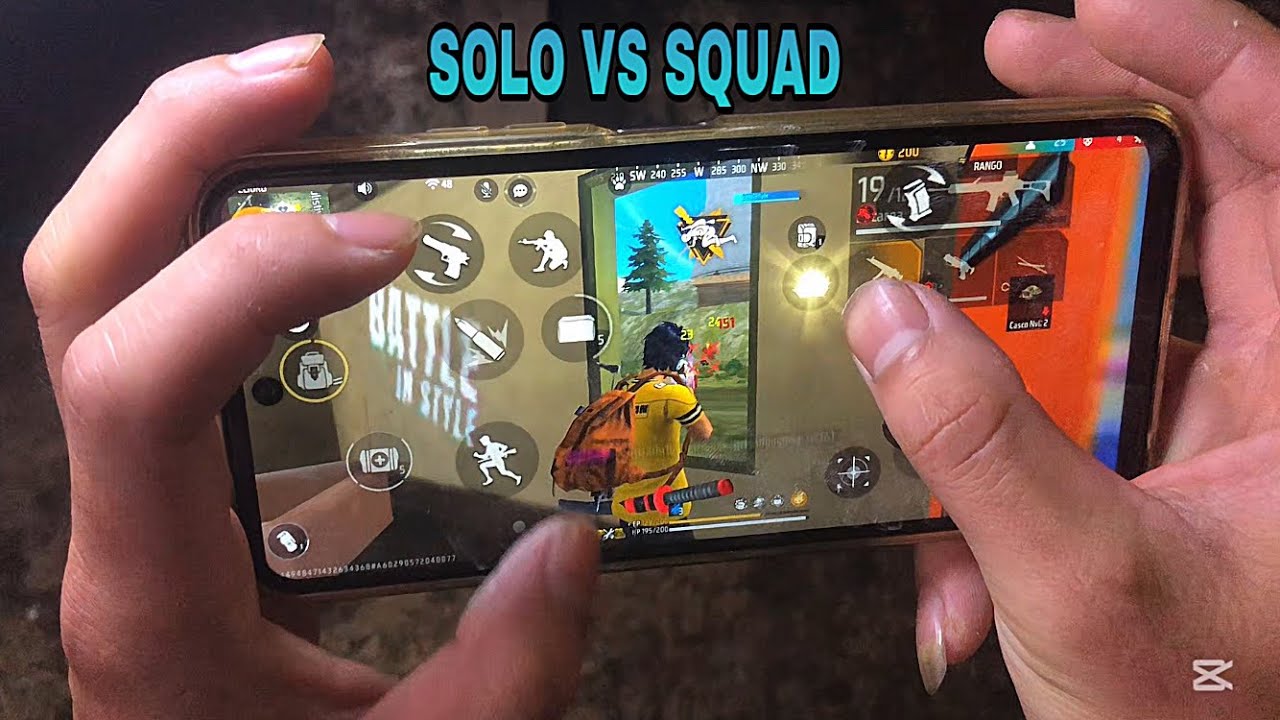 HANDCAM ⚡️ SOLO VS SQUAD TECNO SPARK 30C FREE FIRE 🔥 GAMEPLAY