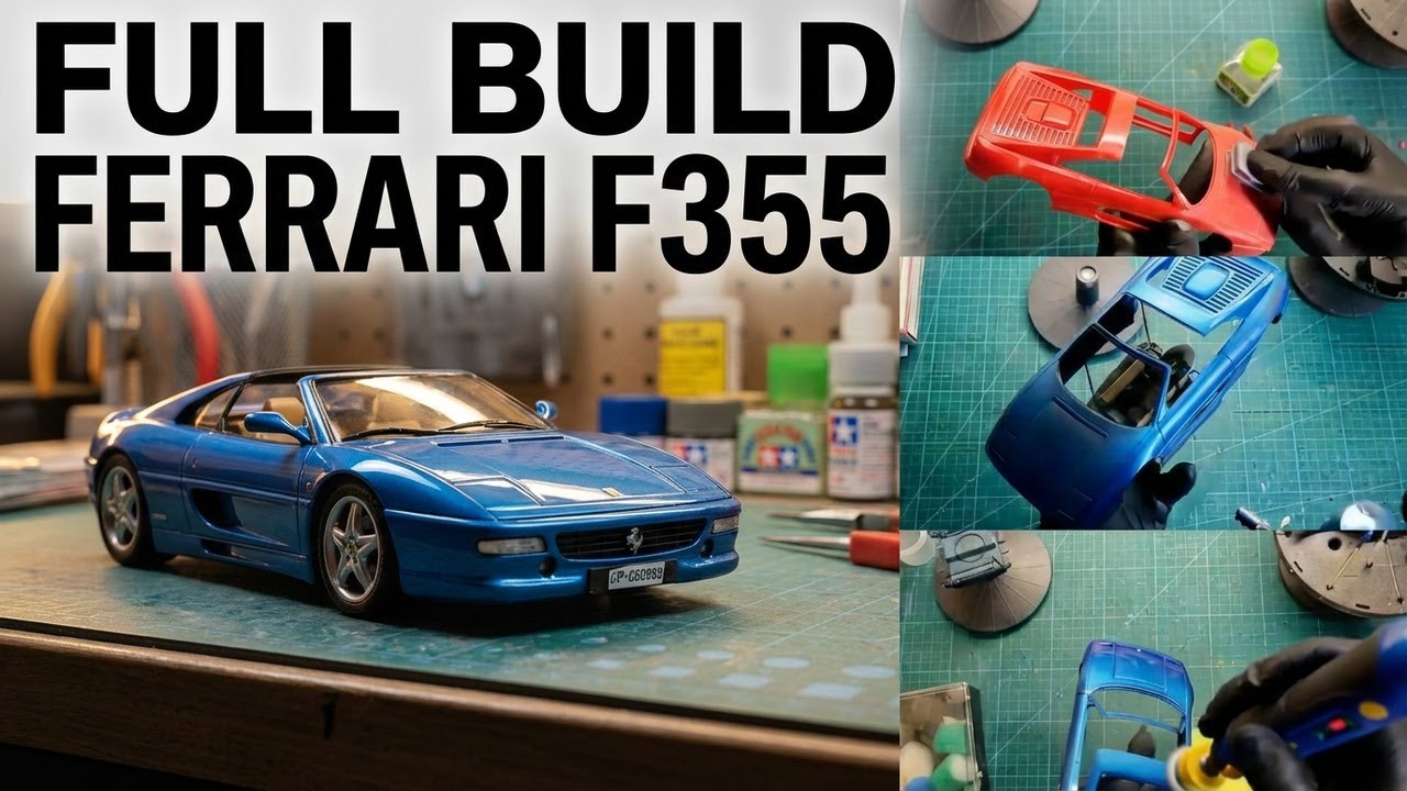 Satisfying Full Build – Ferrari F355 GTS Model in Metallic Blue - Part 1