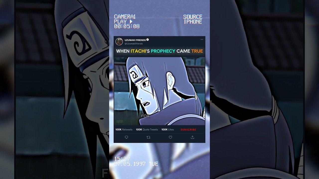 WHEN 😱ITACHI'S PROPHECY CAME TRUE 🥶🔥