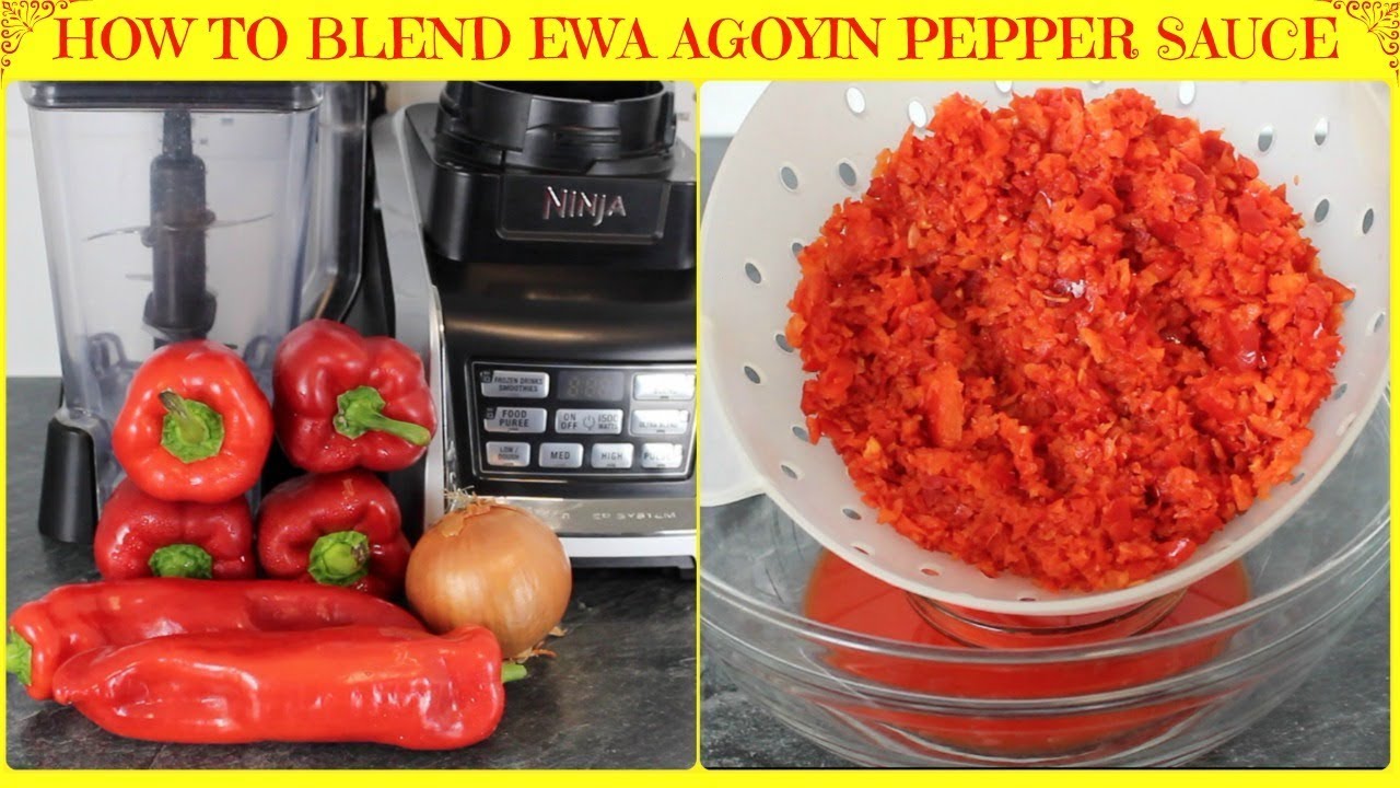 How to Blend Ewa Agoyin Pepper Sauce | Ewa Agoyin