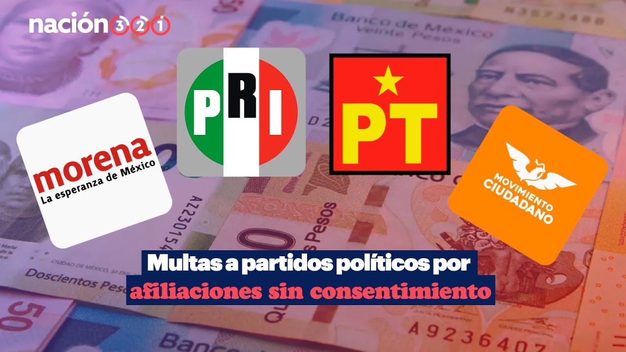 Multas a partidos pol&iacute;ticos por afiliaciones sin consentimiento
