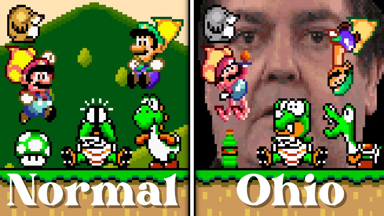 Super Mario World (SNES) - Super Diagonal Mario 2 - Part 2. ᴴᴰ #ohio