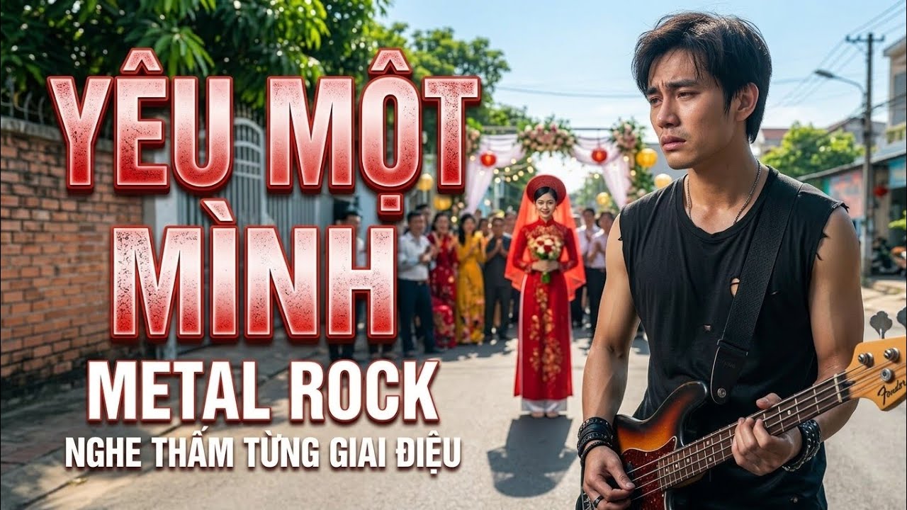 YÊU MỘT MÌNH METAL ROCK | Nhạc Xưa Phối Rock Nghe Say Đắm Lòng Người