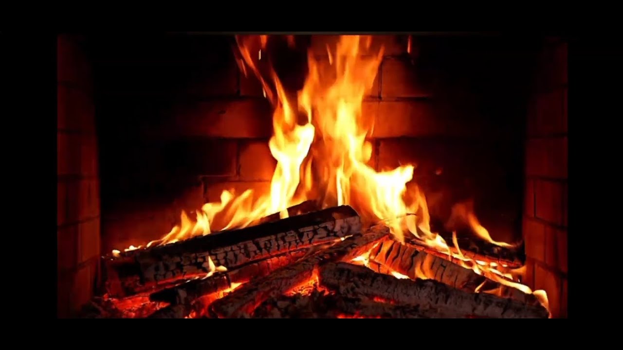 Crackling fire in the fireplace - relax for 5 hours (Full HD)