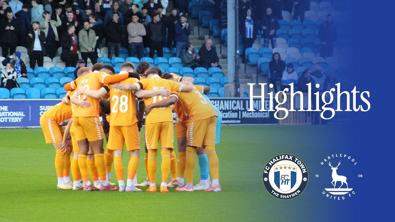 Highlights | FC Halifax Town 0-1 Hartlepool United