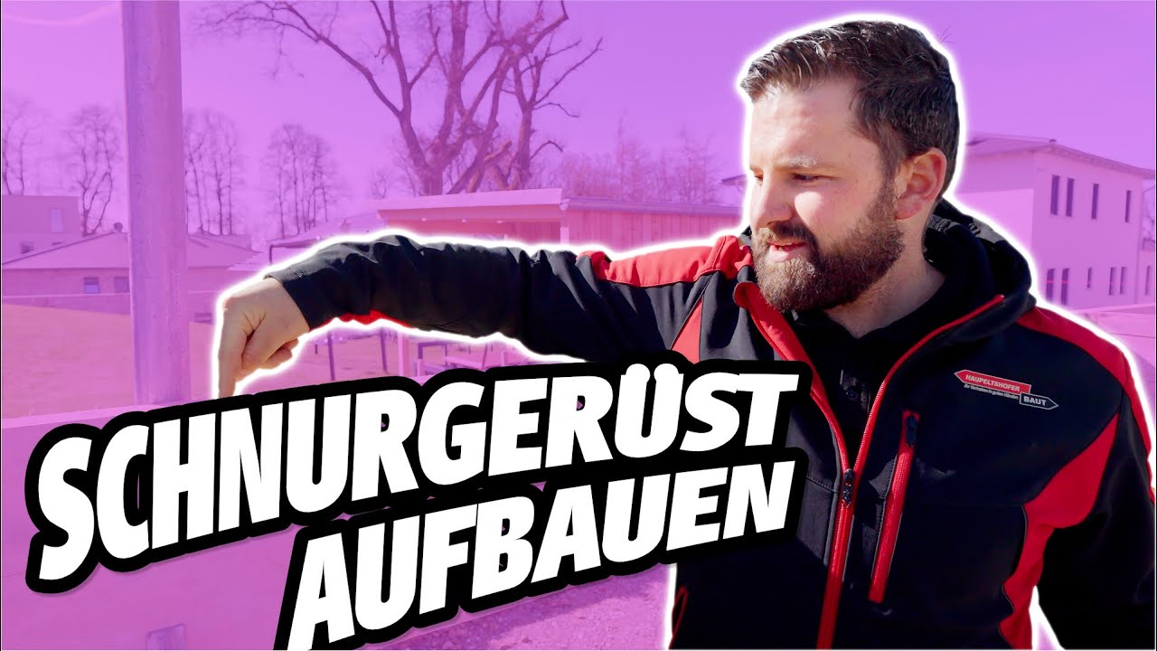 Schnurgerüst aufbauen