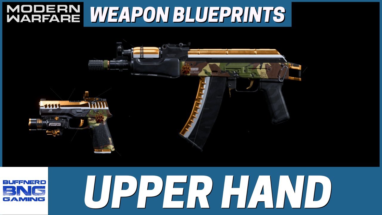 Upper Hand AKS-74U Weapon Blueprint  - Call Of Duty Modern Warfare