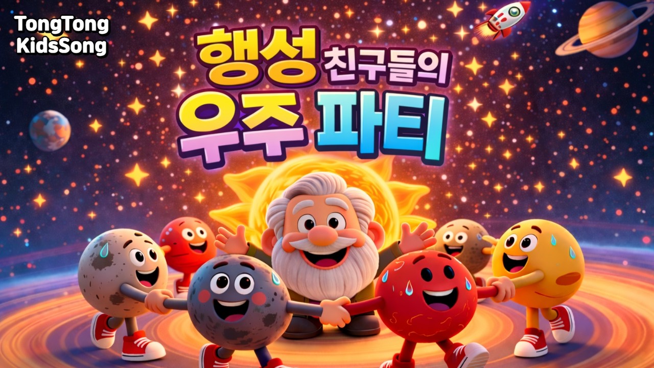 🌟 행성 친구들의 우주 파티 | 8행성 노래 | 태양계 동요 | 어린이 교육 동요|영유아 동요|NurseryRhymes|통통동요세상|TongTongKidsSong