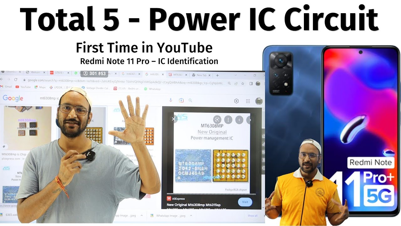 YouTube में पहली बार - 5 Power IC Circuit ( IC Identification - Latest )