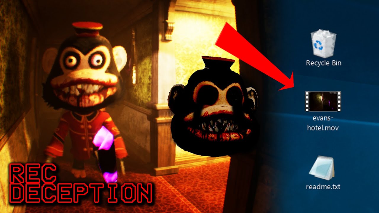 暗網洩漏的錄音影片! 這間飯店中暗藏著恐怖的怪物!! | Dark Deception fan game