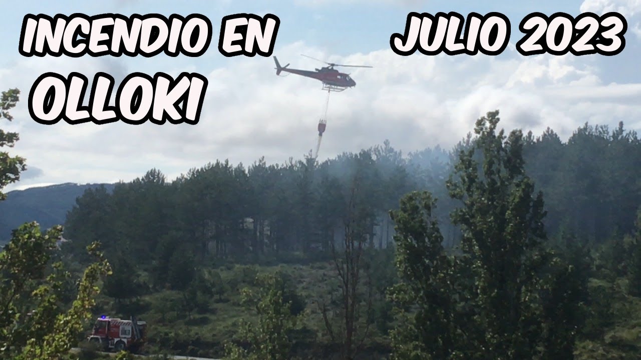 Incendio de Olloki en Navarra. 15 Julio 2023.