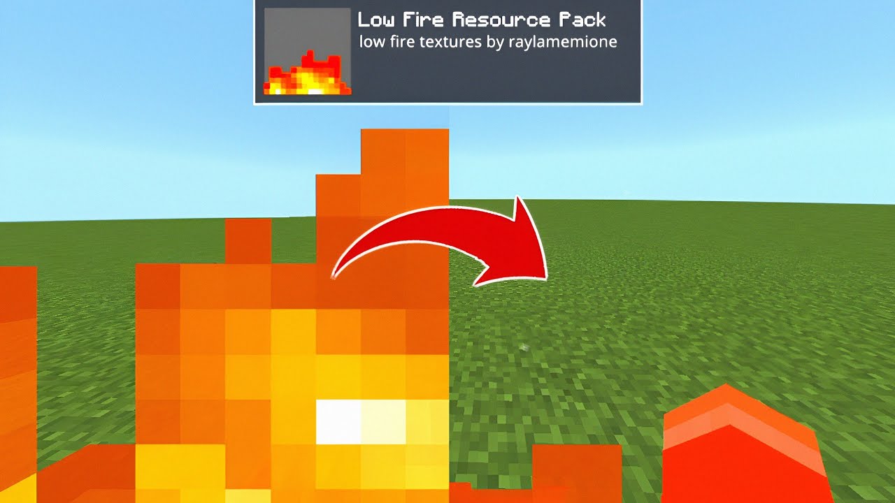 LOW FIRE Texture pack for MCPE!! (Mediafile)